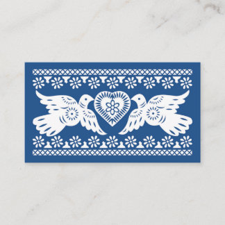 De Placement Marine Papier Picado Lovebirds Carte Place