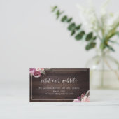 De Placement Mauve violet fleurie site web Insérer carte (Debout devant)