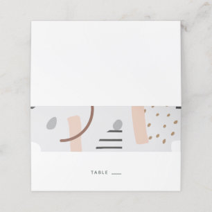 De Placement Memphis Moderne Formes Tan Carte d'Escort