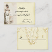 De Placement "Miss Bennet" Carte Place (Devant / Derrière)