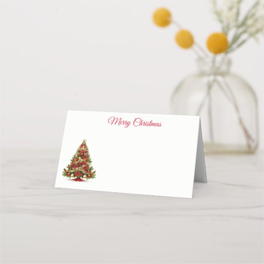 De Placement Nom Carte Place-Christmas Tree Carte Place (Devant)