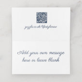 De Placement Nom plié Carte Place - Papillons Floraux (Intérieur déplié)