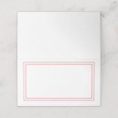 De Placement Nom plié Placer les bordures rose carte (Extérieur déplié)