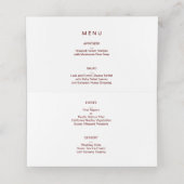 De Placement Oiseaux & Fleurs Mariage chinois Place + Carte Men (Intérieur déplié)