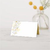 De Placement Oiseaux jaunes en cage ouverte carte d'invité (Devant)