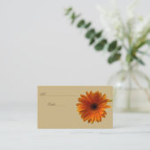 De Placement Orange Gerbera Daisy Occasion spéciale Carte Place (Debout devant)