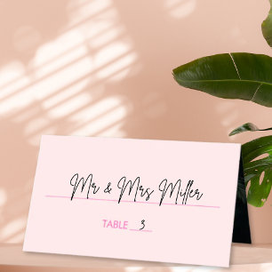 De Placement Palme Tropicale Rose moderne Bat mitzvah Carte Pla