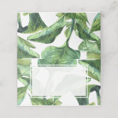 De Placement palmier tropical feuille mariage carte place (Extérieur déplié)