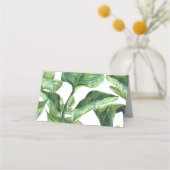 De Placement palmier tropical feuille mariage carte place (Dos)