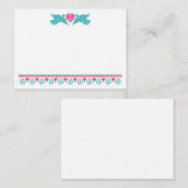 De Placement Papado Picado Lovebirds Carte Place (Devant / Derrière)