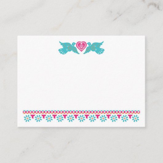 De Placement Papado Picado Lovebirds Carte Place (Devant)