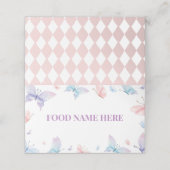 De Placement Papillon Carte Place Baby shower d'anniversaire (Extérieur déplié)