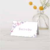 De Placement Papillon rose violet carte d'anniversaire (Dos)