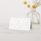 De Placement Pastel Chèvre Confetti Blond Anniversaire Carte Pl (Dos)