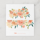 De Placement Pêcher les fleurs | Carte Mariage (Extérieur déplié)