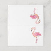De Placement Pink flamingo mignonne animal carte place (Extérieur déplié)
