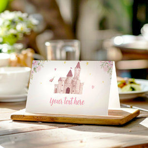 De Placement Pink Gold Floral Princess Anniversaire Carte Place