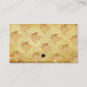 De Placement PixDezines Feuilles d'érable/Faux Gold/Place Carte (Dos)