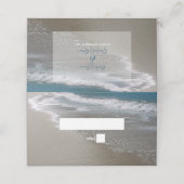 De Placement Plage balnéaire & Sable Mariage Carte Place (Extérieur déplié)