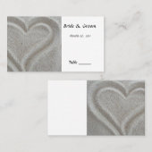 De Placement Plage Sand Heart Table Carte Place (Devant / Derrière)