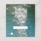 De Placement Plage Sea Water Sparkings Mariage Carte Place (Extérieur déplié)