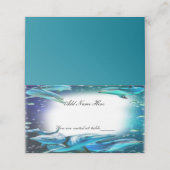 De Placement Plage thème Dauphin Mariage Table Place Carte (Extérieur déplié)