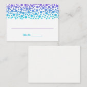 De Placement Points Confetti Purple Bat mitzvah Turquoise Carte (Devant / Derrière)