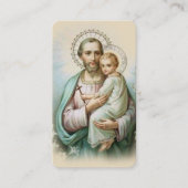 De Placement Prière commémorative Saint Joseph & Jésus Carte Sa (Devant)