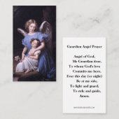 De Placement Prière religieuse à votre Gardien Ange Carte Saint (Devant / Derrière)