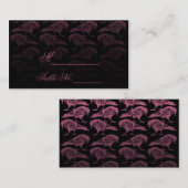De Placement Purple Corbeau gothique Mariage Carte Place (Devant / Derrière)