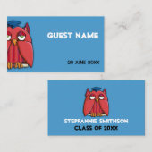 De Placement Red Owl Grad aqua Carte Place (Devant / Derrière)