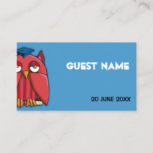 De Placement Red Owl Grad aqua Carte Place (Devant)
