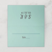 De Placement Rétro | Carte Mariage (Extérieur déplié)