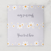De Placement Retro Purple Light Daisy Anniversaire Carte Place (Extérieur déplié)