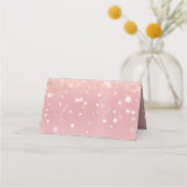 De Placement Rose Gold Parties scintillant Sweet 16 Carte Place (Dos)