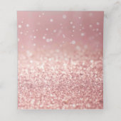 De Placement Rose Gold Parties scintillant Sweet 16 Carte Place (Intérieur déplié)