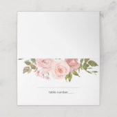 De Placement Roses Roses Roses Rose Flore Mariage Carte Place (Extérieur déplié)