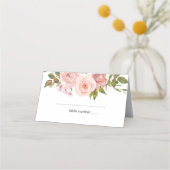 De Placement Roses Roses Roses Rose Flore Mariage Carte Place (Devant)