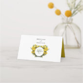 De Placement Rustique Wattle Acacia Mariage Carte Place (Dos)