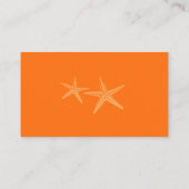 De Placement Sable, Orange, Blanc Tropical Plage Carte Place (Dos)