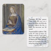 De Placement Sainte Vierge Marie Mémoire Prière Carte religieus (Devant / Derrière)