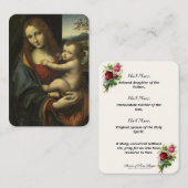 De Placement Sainte Vierge Marie Prière Jésus Carte religieuse (Devant / Derrière)
