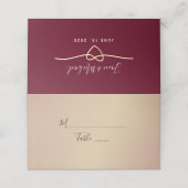 De Placement Script moderne Carte Mariage Bourgogne (Extérieur déplié)