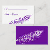 De Placement Secouer votre carte Place Feathers (violet) (Devant / Derrière)