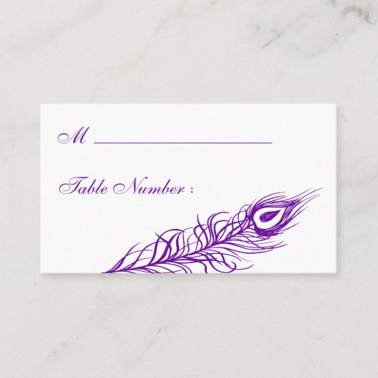 De Placement Secouer votre carte Place Feathers (violet) (Devant)