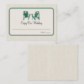 De Placement Shamrock Adirondack Chaises Siège Carte Escort (Devant / Derrière)