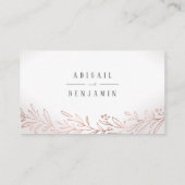 De Placement Site du mariage botanique doré Insérer une carte (Dos)