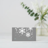 De Placement Snowflakes et Stars Carte Place, Grey (Debout devant)