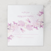 De Placement Soft rose moderne Boho Mariage plié Carte Place (Extérieur déplié)