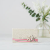 De Placement Starfish and Ribbon Place carte rose (Debout devant)